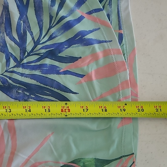 Reel Legends Tropical Leaf Print Mock Wrap Skirt size XL - Picture 5 of 6